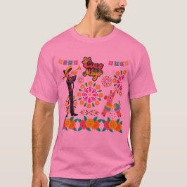マリアッチの魔法の夜 ピンク Tシャツ