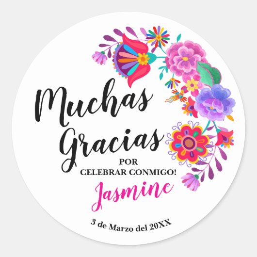 マリアッチ バースデー フィエスタ ステッカー (正面)