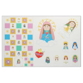 マリアナのかわいい聖者のベビーのキルトの正方形および人形 ファブリック (ヤード)