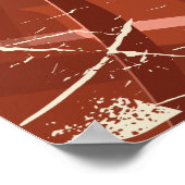 マリアナストレンチヴィンテージ漫画旅行ポスター。 ポスター (角)