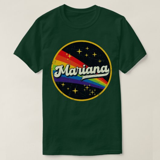 マリアナレインボーイン宇宙ヴィンテージグルンゲスタイル Tシャツ (デザイン正面)