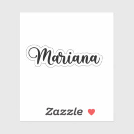 マリアナ名 – 手書き書 シール