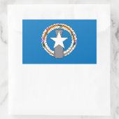 マリアナ諸島国旗 長方形シール (バッグ)