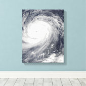 マリアナ諸島西の台風チョイ湾 キャンバスプリント (インサイチュ (ウッドフロア))