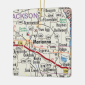 マリアナ・フロリダの地図 セラミックオーナメント (左)