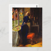 マリアナby John Everett Millais (1851) ポストカード (正面/裏面)