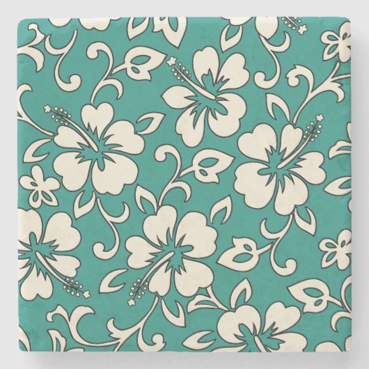 マリアハイビスカスハワイアンティキバーコースター ストーンコースター (正面)