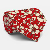 マリアハイビスカスハワイアンパラオプリント ネクタイ (ロール)