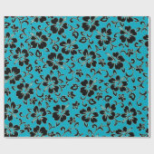 マリアハイビスカスハワイアンパラオプリント ラッピングペーパー (フラット)