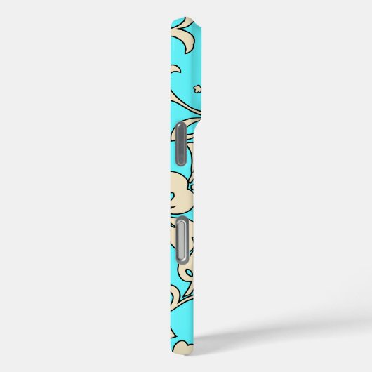 マリアハイビスカスハワイアンフローラアクアクリーム Case-Mate iPhoneケース (裏面 / 右)