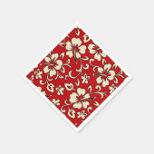 マリアハイビスカスハワイアンフローラ スタンダードカクテルナプキン (角)