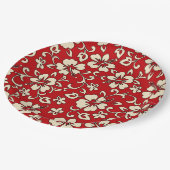 マリアハイビスカスハワイアンフローラ ペーパープレート (アングル)