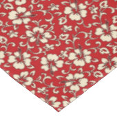 マリアハイビスカスハワイアンヴィンテージフローラ テーブルクロス (アングル)