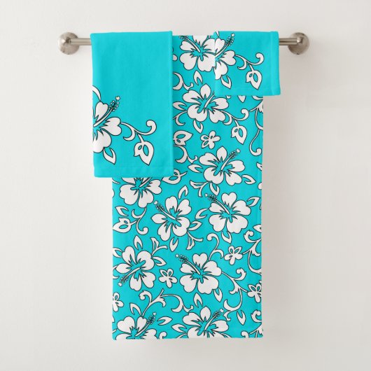 マリアハワイアンハイビスカスフローラ座標 – Turq バスタオルセット (インサイチュ)