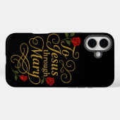 マリアバラを通してイエスにカトリック Case-Mate iPhoneケース (裏面 (横))