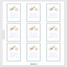 マリアマウンテンバイク蔵書票シール