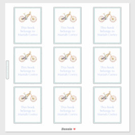 マリアマウンテンバイク蔵書票シール シール