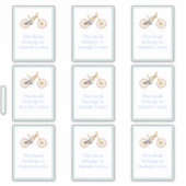 マリアマウンテンバイク蔵書票シール シール (正面)