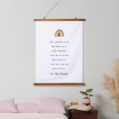 マリアモンテッソーリ引用文 吊り下げ型タペストリー (寝室)