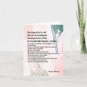 マリアンウィリアムソンヴィーテント恐怖引用文空白の カード (正面)