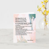 マリアンウィリアムソンヴィーテント恐怖引用文空白の カード (黄色い花)