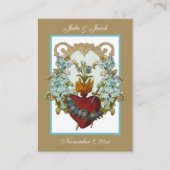 マリアンカトリック結婚式の引き出物ホリーカード 名刺 (正面)