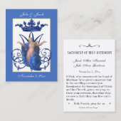 マリアンカトリック結婚式の引き出物ホリーカード 名刺 (正面/裏面)