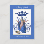 マリアンカトリック結婚式の引き出物ホーリーカード 名刺 (正面)