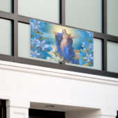 マリアンジェルズブルーの宗教的な仮定フローラ 横断幕 (ビルの外側)