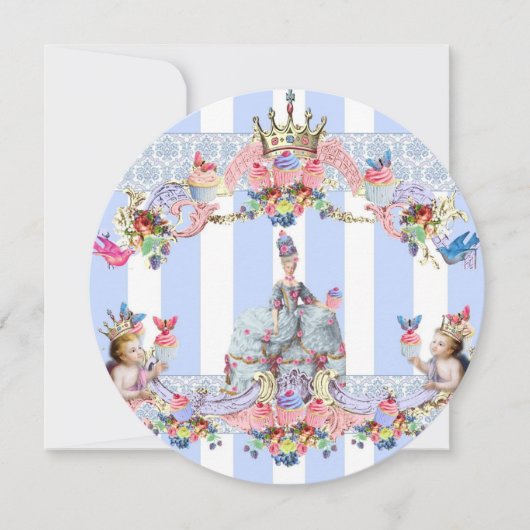 マリアントワネットとベビーエンジェル サンキューカード (正面)