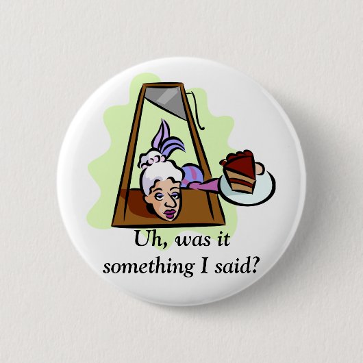 マリアントワネットのギロチン 缶バッジ (正面)