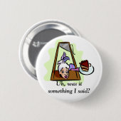 マリアントワネットのギロチン 缶バッジ (正面&裏面)