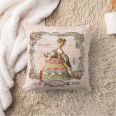 マリアントワネットパリアンドピンクローズ クッション (ブランケット)