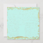 マリアントワネットパーティーアットベルサイユ招待状 招待状 (裏面)