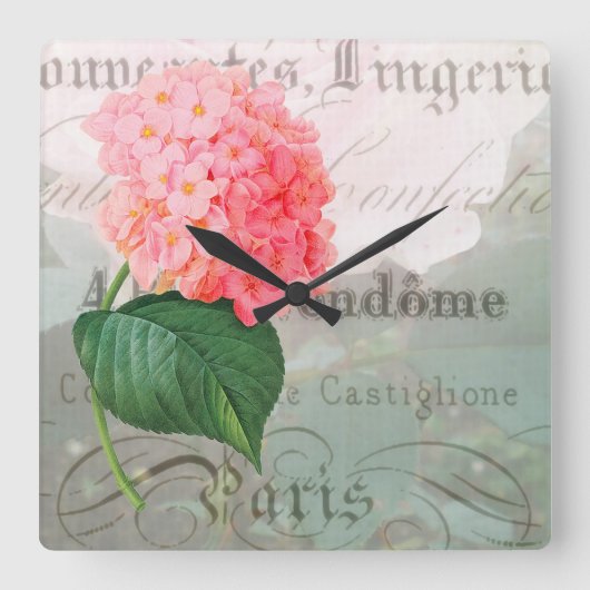 マリアントワネットフランスのアクセント壁時計 スクエア壁時計 (正面)