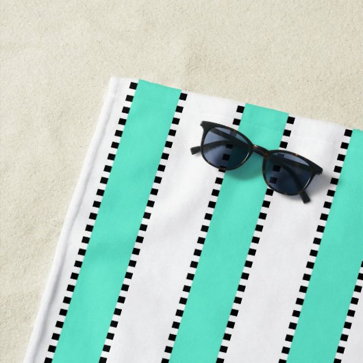 マリアントワネットブルーストライプビーチタオル ビーチタオル (インサイチュ)