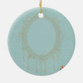 マリアントワネットポートレートクリスマスオーナメント セラミックオーナメント (裏面)