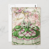 マリアントワネットポートレートポストカードブーケ ポストカード (正面/裏面)