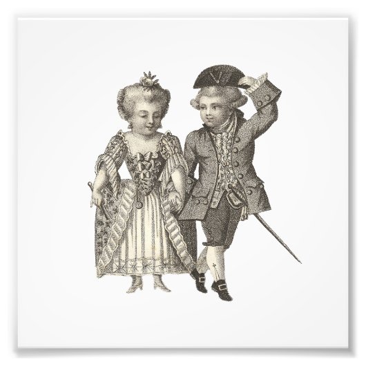 マリアントワネットルイ16世ヴィンテージコスチューム フォトプリント            (正面)