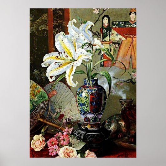 マリアンヌ・ノース素晴らし-ヴィンテージア絵画ート， Japan ポスター (正面)