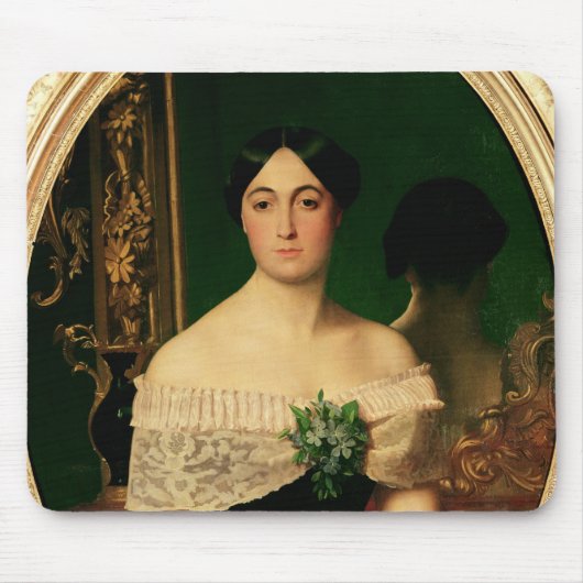 マリアンヌElisaの樺の木のポートレート マウスパッド (正面)