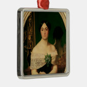 マリアンヌElisaの樺の木のポートレート メタルオーナメント (右)