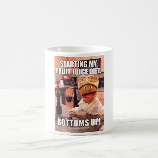 マリアンヌHawthorneのワイン愛好家のコーヒー・マグ コーヒーマグカップ (中央)