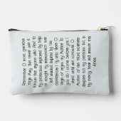 マリアン祈りの言葉バッグ – ザメモリアル アクセサリーポーチ (裏面)