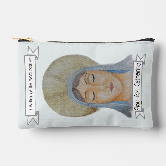 マリアン祈りの言葉バッグ – ザメモリアル アクセサリーポーチ (正面)