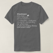 マリアー名マリアー定義マリアー女性名M Tシャツ (デザイン正面)