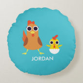 マリア及び強盗鶏 ラウンドクッション (正面)