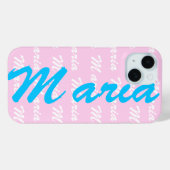 マリア名デザインパターン Case-Mate iPhoneケース (裏面 (横))