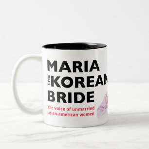 マリア韓国の花嫁のマグ ツートーンマグカップ