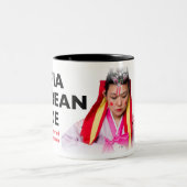 マリア韓国の花嫁のマグ ツートーンマグカップ (中央)